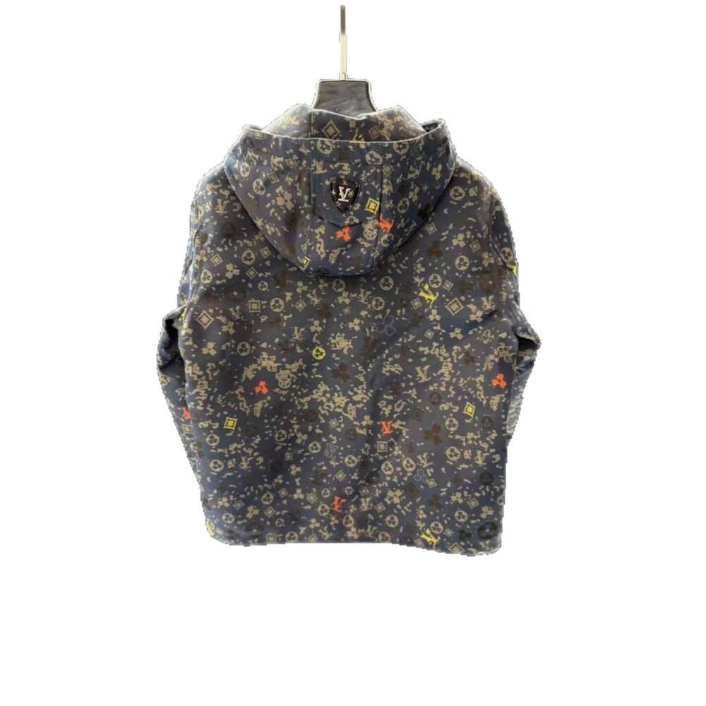 European Early Autumn New Versatile Casual Niche Stylish Fashion Hooded Jacket Unisex Full Print Loose Coat