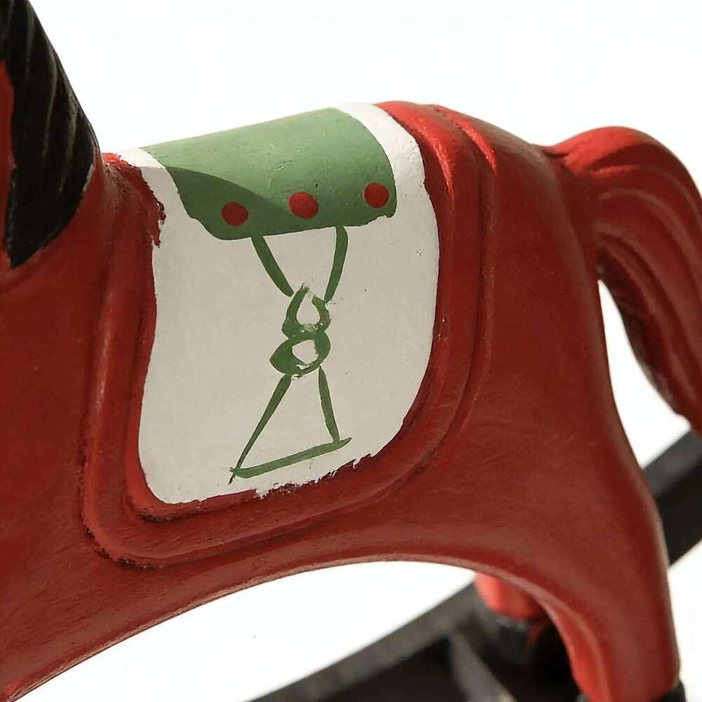 Wooden Balance Sculpture Horse Handicraft Home Decor Creative Ornament Dynamic Balance Art Living Room Bedroom Accent Study Dining Tabletop Decoration