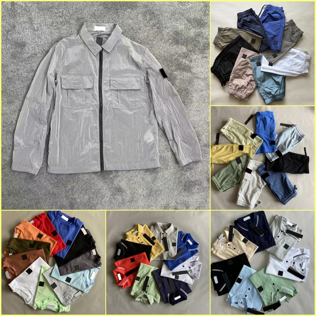 High quality brand jackets coat metal nylon functional Single pocket zipper jacket reflective sun protection topstoney jacket