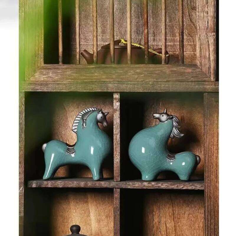 Ornament Horse Ceramic Internet Famous Decor For Home Living Room Foyer TV Cabinet Wine Cabinet