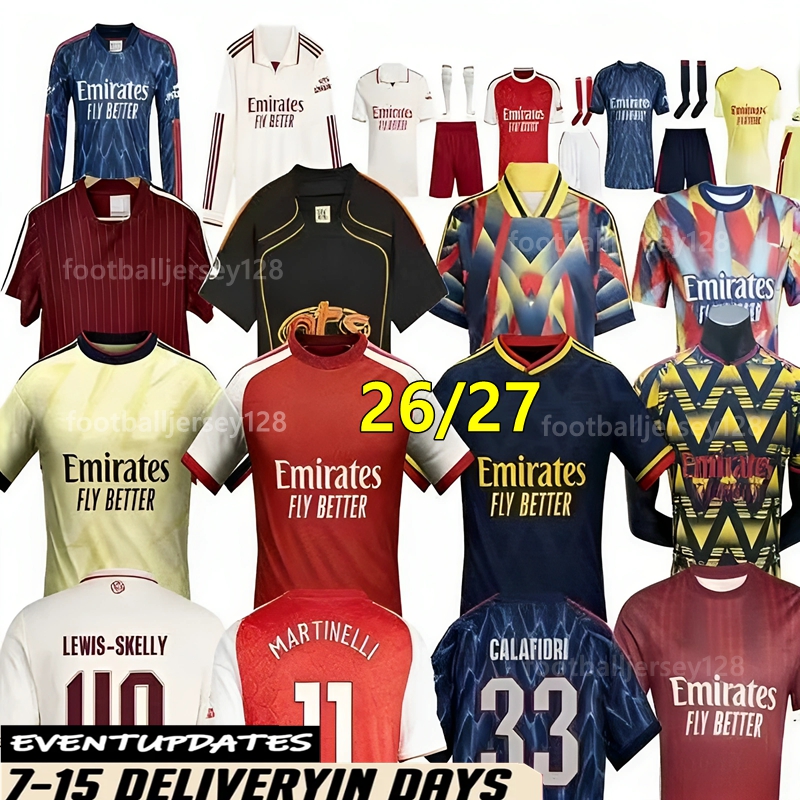S-4XL arsenaljersey 25 26 27 Arsen soccer jerseys nal RICE SAKA MARTINELLI 2026 EZE GYOKERES HAVERTZ J.TIMBER ODEGAARD SALIBA kids kits football Shirt Kit uniform