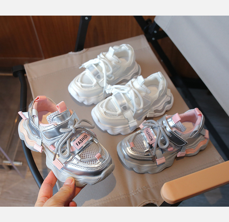 baby girl Spring and Autumn Children Sports Shoes Unisex Kids Sneakers Mesh Upper Breathable Basketball Shoes Tennis Casual Flats Footwear