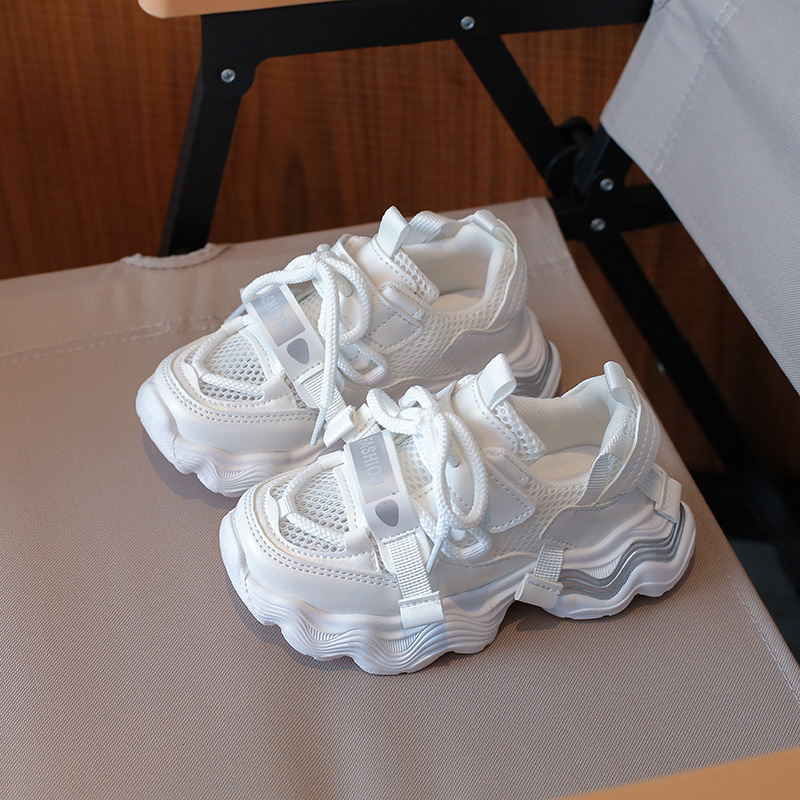 baby girl Spring and Autumn Children Sports Shoes Unisex Kids Sneakers Mesh Upper Breathable Basketball Shoes Tennis Casual Flats Footwear