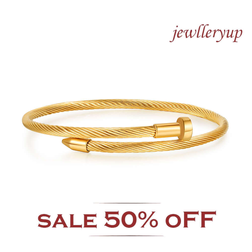 Three color stainless steel twisted wire bracelet, simple neutral open cuff bracelet, adjustable creative stretchable holiday gift