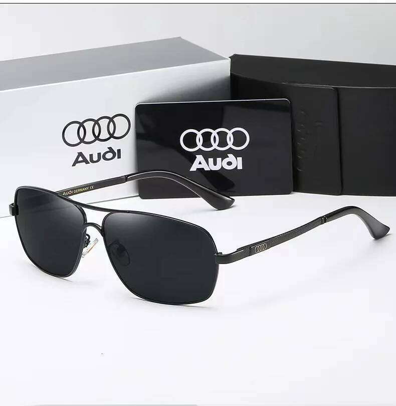 Audi Polarized UV400 Driving Sunglasses Men/Women Square Frame Glasses Gift for Auto Enthusiasts 5571 26Y0119