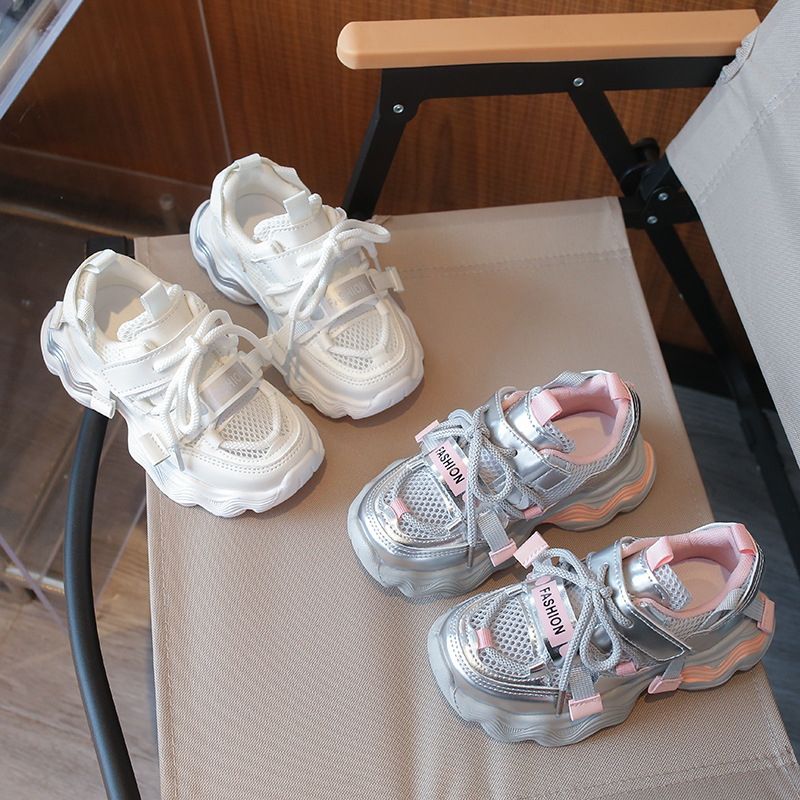 baby girl Spring and Autumn Children Sports Shoes Unisex Kids Sneakers Mesh Upper Breathable Basketball Shoes Tennis Casual Flats Footwear