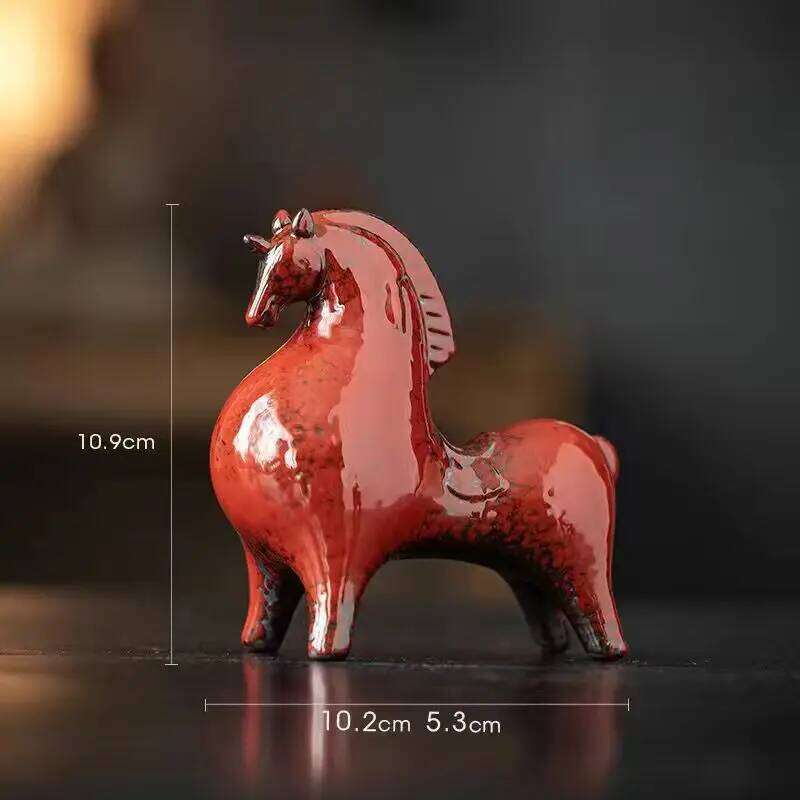 Ornament Horse Ceramic Internet Famous Decor For Home Living Room Foyer TV Cabinet Wine Cabinet