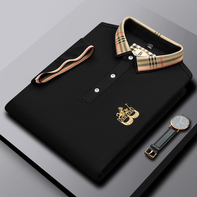 Men's Polos Luxury Short Sleeved Summer High-quality Boutique Brand Embroidered Polo Shirt Business Cotton Breathable Casual Lapel T-shirt