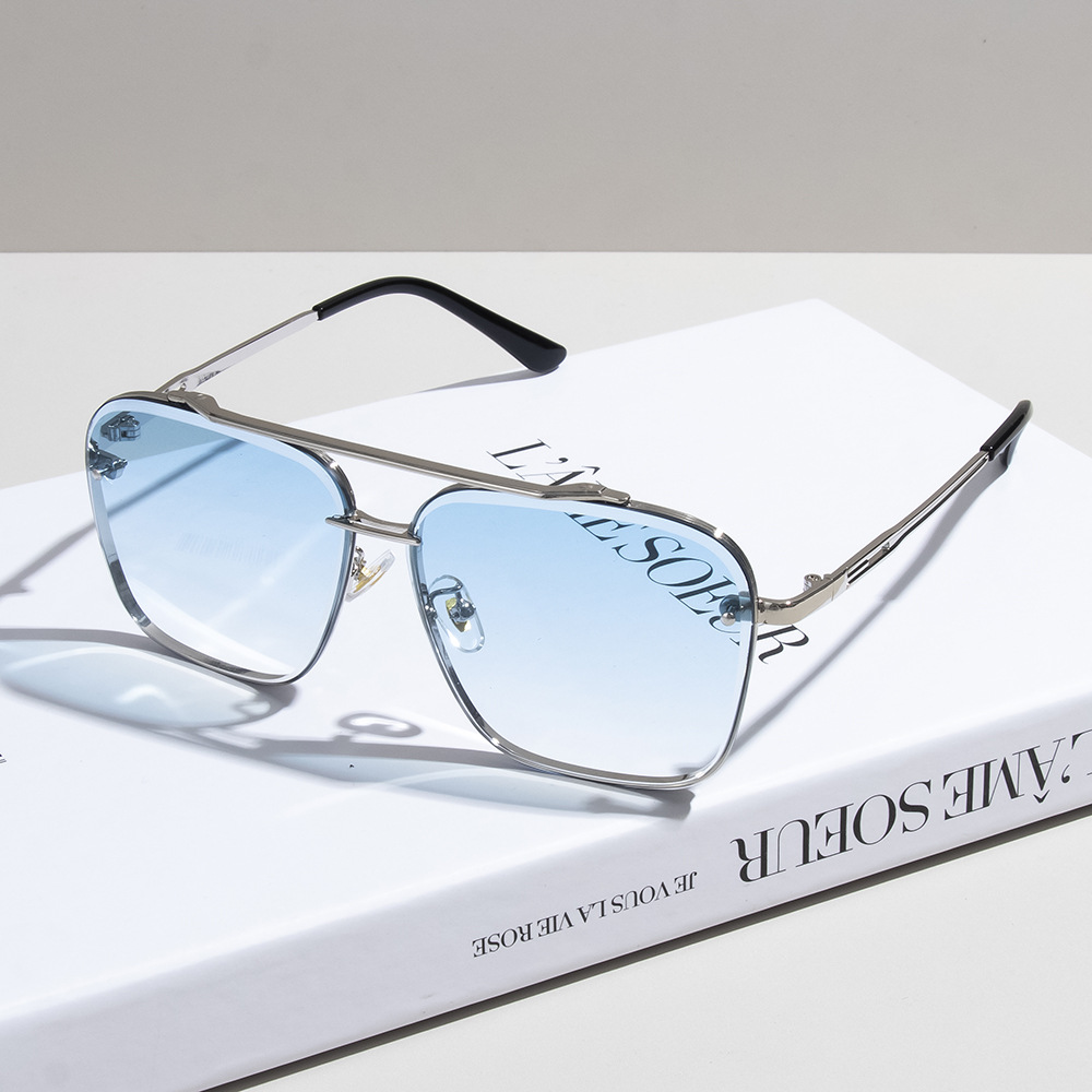 Designer Sunglasses Men Women Sunglasses Polarized UV400 Sunglasses Oversize Frame Luxury Goggle Pilot Alloy Frame Eyewear KK7199