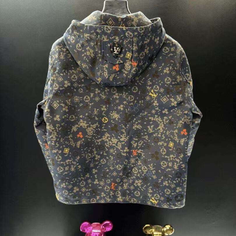 European Early Autumn New Versatile Casual Niche Stylish Fashion Hooded Jacket Unisex Full Print Loose Coat