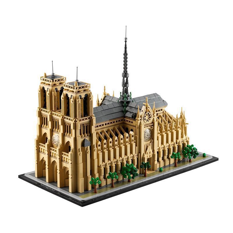 Creative 21061 Notre Dame street View building blocks ornaments difficult toys