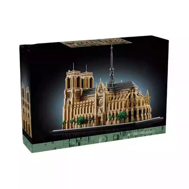 Creative 21061 Notre Dame street View building blocks ornaments difficult toys