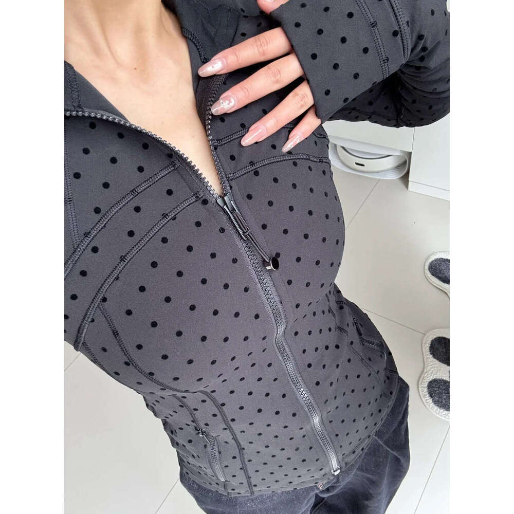 Hot New Define Polka Dot Luluity Lemonic Women Leggings Shorts Elastic Waist Luluity Lemonic Men Women Sets Jackets Gym Slim Yoga Fitness Activewear