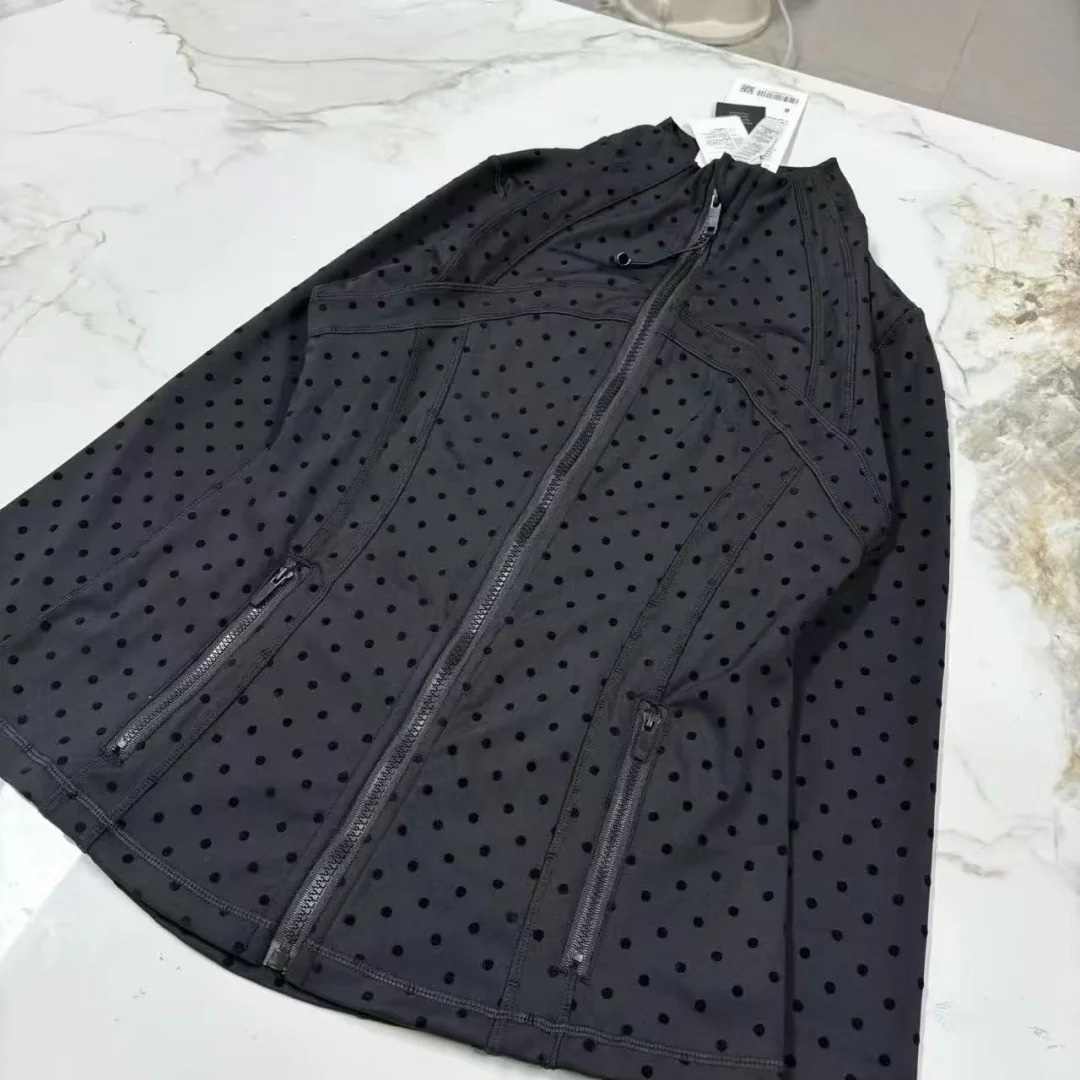 New 2026 Define Polka Dot Luluity Lemonal Women Leggings Shorts Elastic Waist Luluity Lemonal Men Women Sets Jackets Gym Fitness Soft Workout Activewear