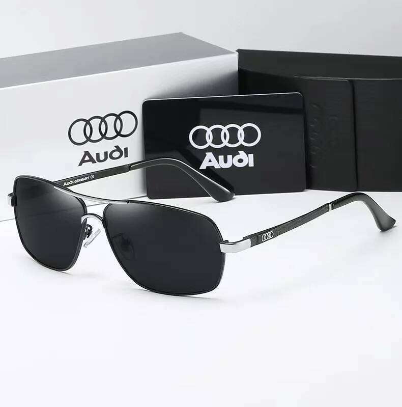 Audi Polarized UV400 Driving Sunglasses Men/Women Square Frame Glasses Gift for Auto Enthusiasts 5571 26Y0119