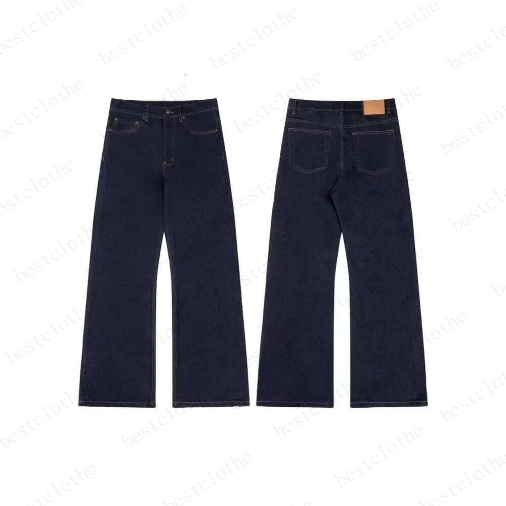 Acnestudiosjeans High-Quality Men And Women 3D Digital Printing Summer New Washed Camouflage Loose Stacked Wide-Legged Casual Versatile Acnes Jeans c86