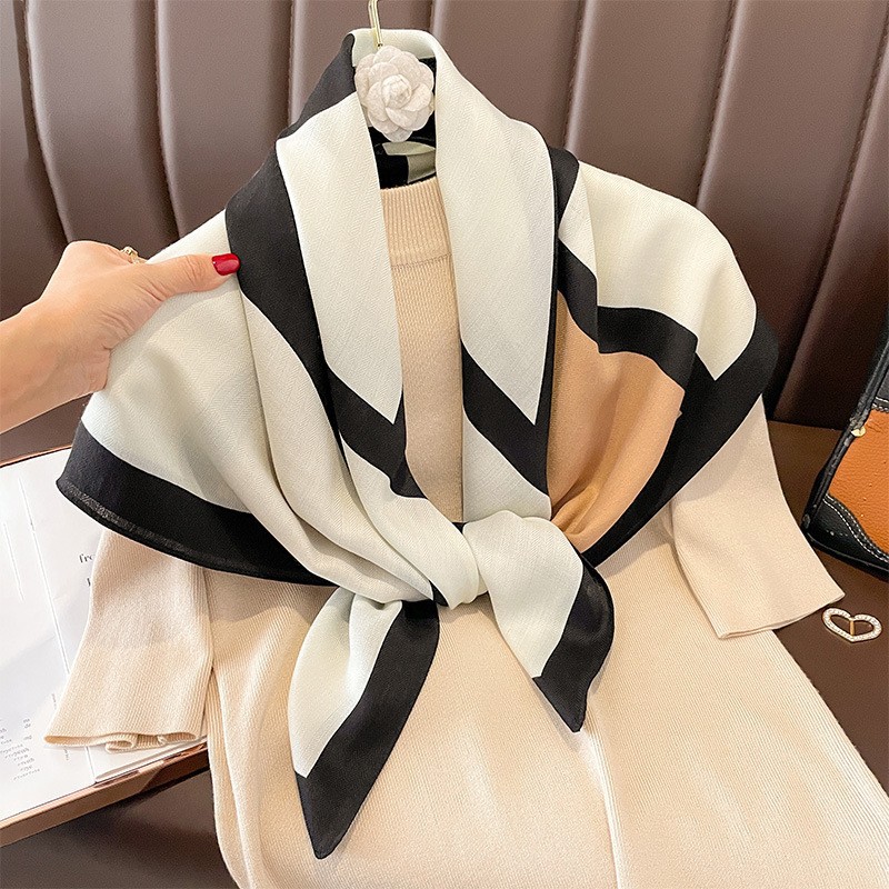 90*90Cmsilk Scarf S… - image