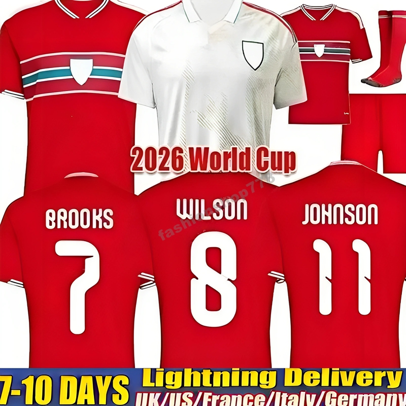 2026 World Cup Wales Soccer Jerseys JAMES BALE Men Away Home Red Fans Player Welsh Football Shirts JOHNSON N.WILLIAMS RODON T.ROBERTS MOORE THOMAS Kids