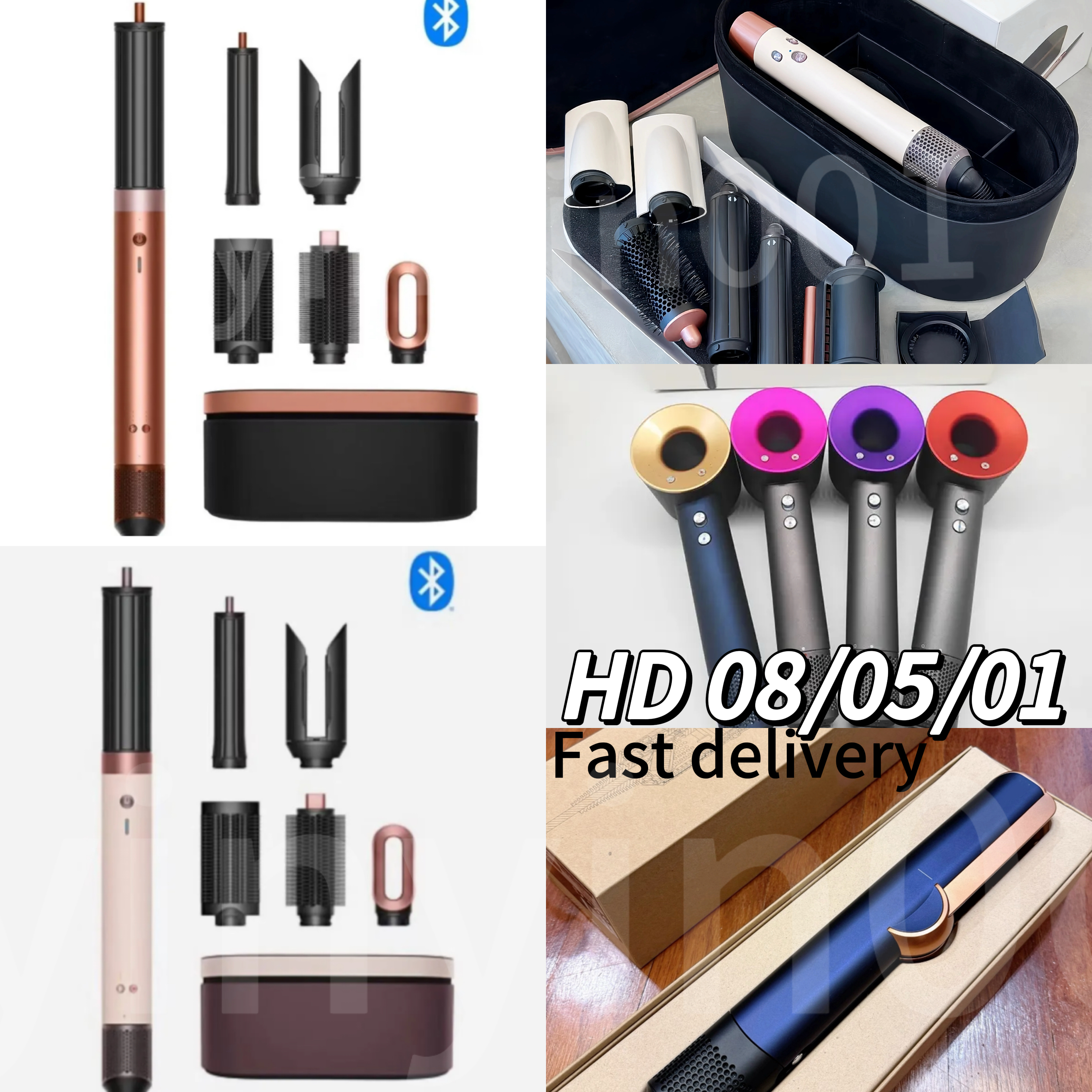 High quality HS01 HS05 HS08 high-speed high-power negative ion hollow motor salon specific constant temperature portable straightener