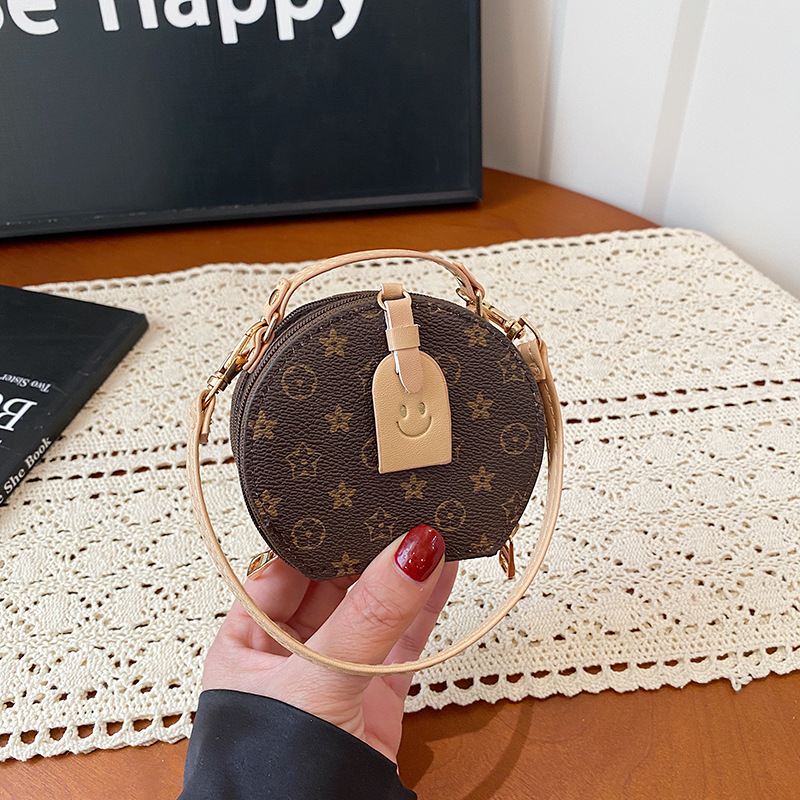 2026 New Collection Fashion Print Elegant Handbag Simple Commuting Stylish Circle Bag Light Luxury Versatile Coin Purse Available in Various Colors