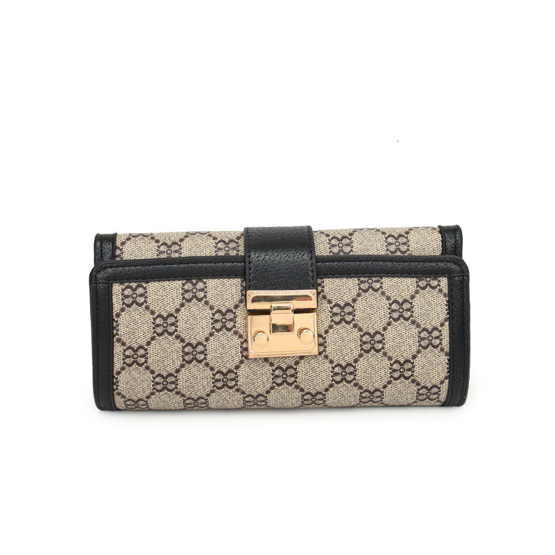 Cross-border Fashion Purse High-end Wallet Women's New Short Multi-card Slot Designer Wallet 70% Luxury Wallet Off Stack Buckle Handheld Long Wal