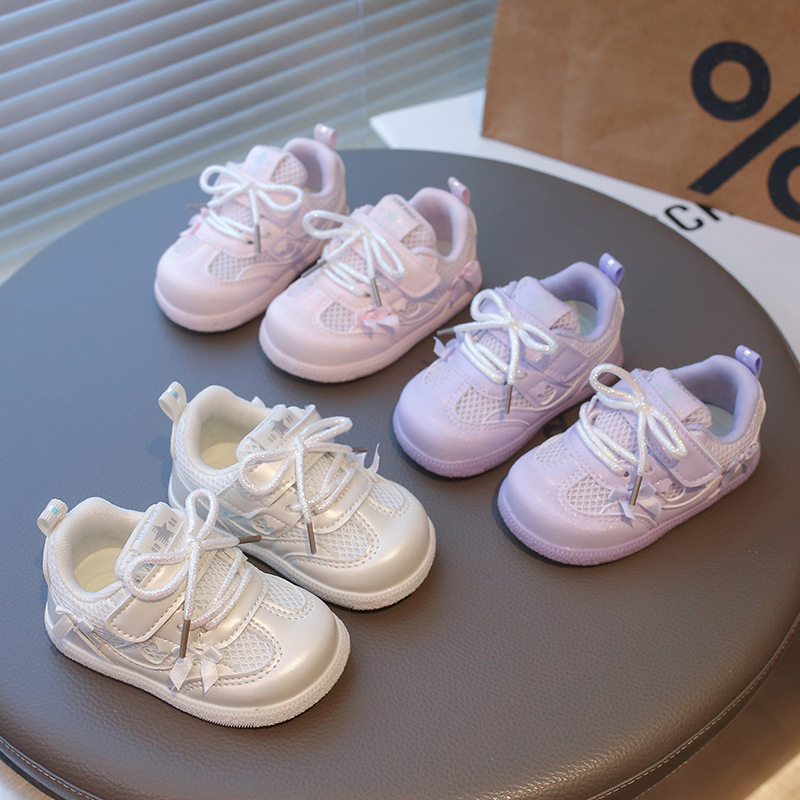 baby shoes Girls Lovely Pink Daily Outdoor Low Top Soft Flat Sports Sneakers Kids Casual Shoes