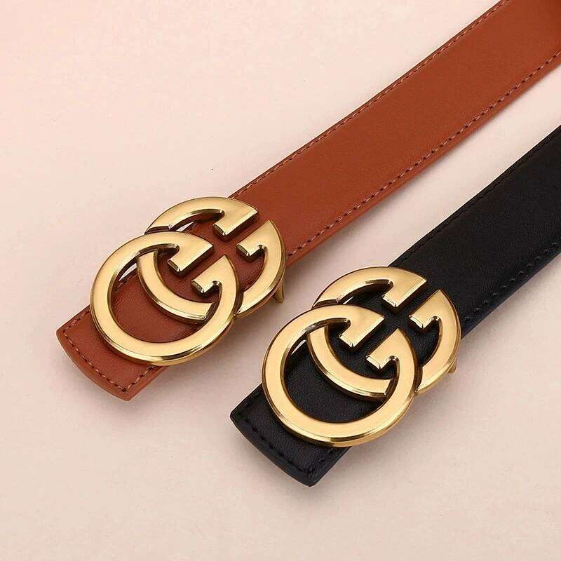 Ladies genuine leather belt, versatile decoration for business casual wear, simple and fashionable, with a high-end feel. 26H0119
