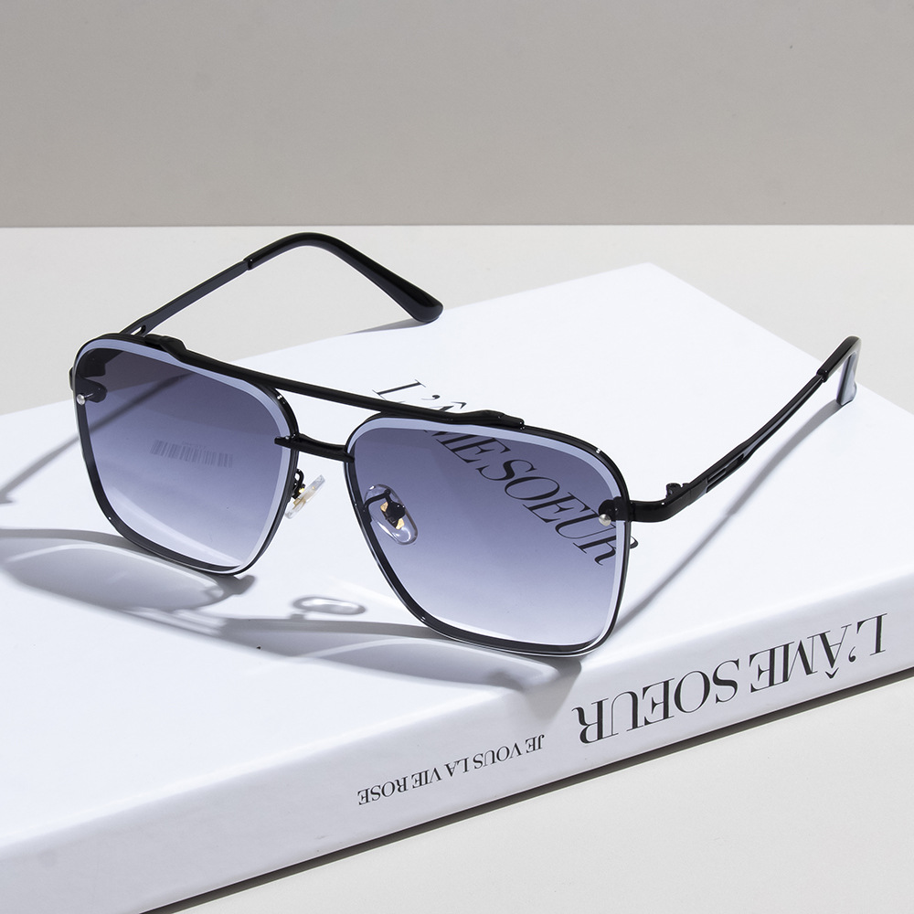 Designer Sunglasses Men Women Sunglasses Polarized UV400 Sunglasses Oversize Frame Luxury Goggle Pilot Alloy Frame Eyewear KK7199