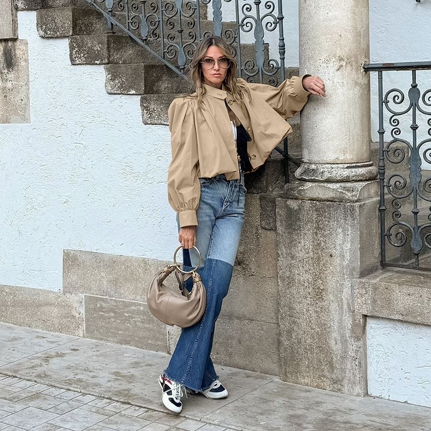 Fashion Stand Womens Trench Coat Long Sleeve Singlebreasted Lady Bomber Jacket 2025 Spring Autumn High Street Outerwears251014