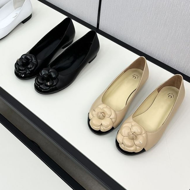 France Paris Luxury designer Black Ballet Flats Shoes Women brands Quilted Genuine Leather Slip on Ballerina Round Toe Ladies Dress Shoes Zapatos