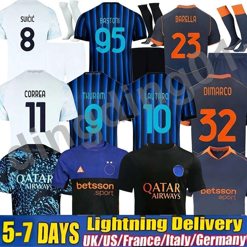 Inter 25 26 soccer jersey MILANS football shirt Kit fourth 4th LAUTARO BARELLA THURAM DIMARCO LUIS HENRIQUE 2025 men kids set uniforms BONNY DUMFRIES maglie da calcio