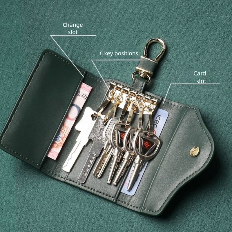 New Key Case Protective Cover Card Holder 2-in-1 For Men And Women Compact Retro Designer Wallet Luxury Wallet Fashion Purse Mini Storage Key Bag