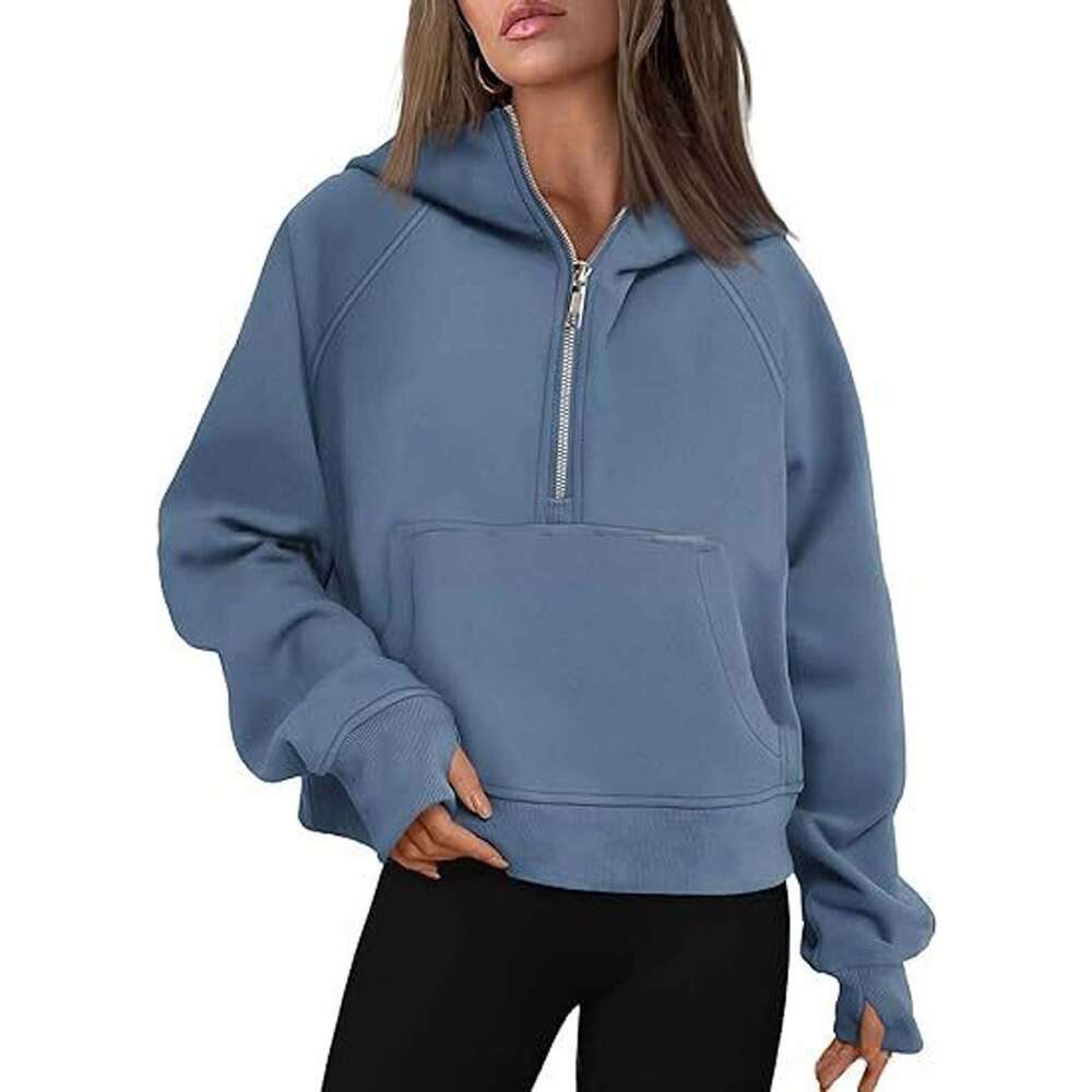 2025 Wish hot selling thick hoodie top cross-border foreign trade women's clothing European and American style autumn and winter new item hooded 