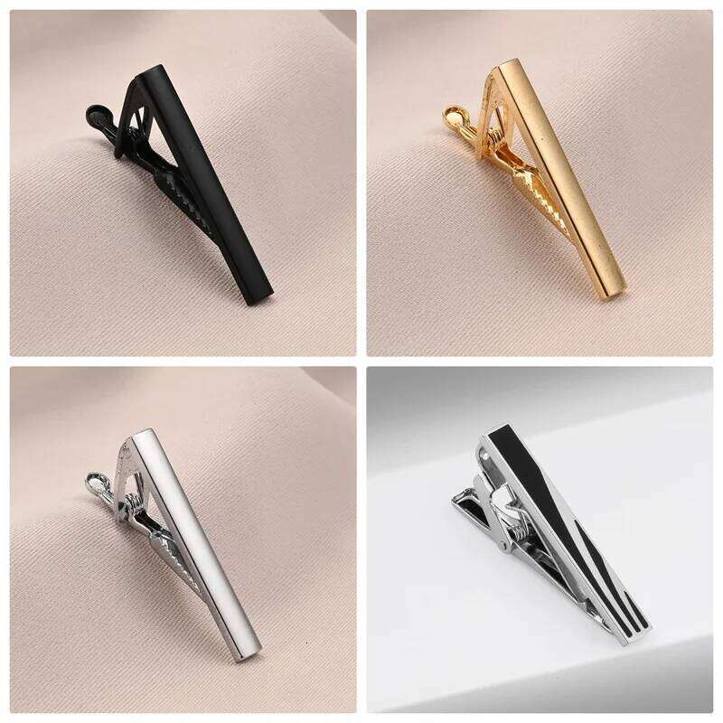 8 PCS Short Clips Set With Box Men's Clip Tie Pin Accessories Man Shirt Cufflinks Men Cuff Gift For Husband Gadgets 26Y0119