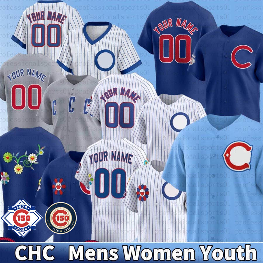 Chicagocity Cubs jersey 150th Anniversary #7 Swanson #4 Crow-Armstrong #27 Suzuki #8 Happ #18 Imanaga #30 Tucker tokyo series Baseball Jerseys