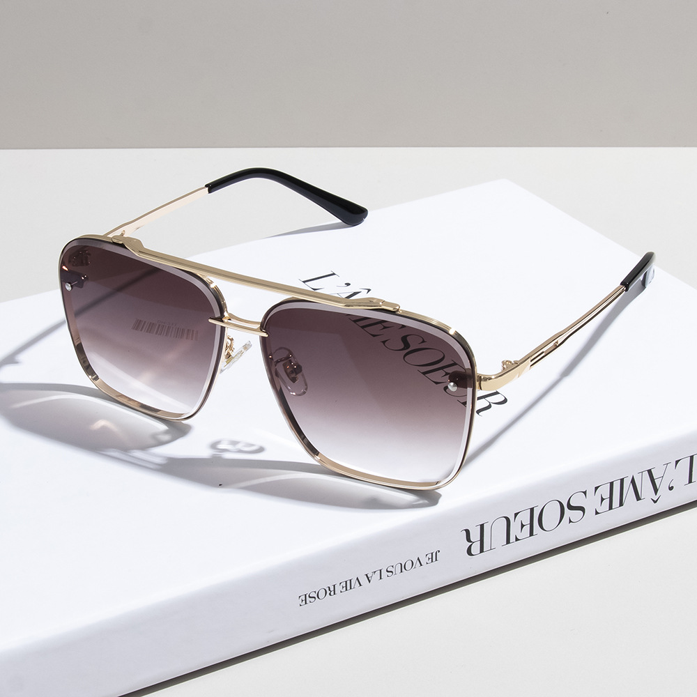 Designer Sunglasses Men Women Sunglasses Polarized UV400 Sunglasses Oversize Frame Luxury Goggle Pilot Alloy Frame Eyewear KK7199