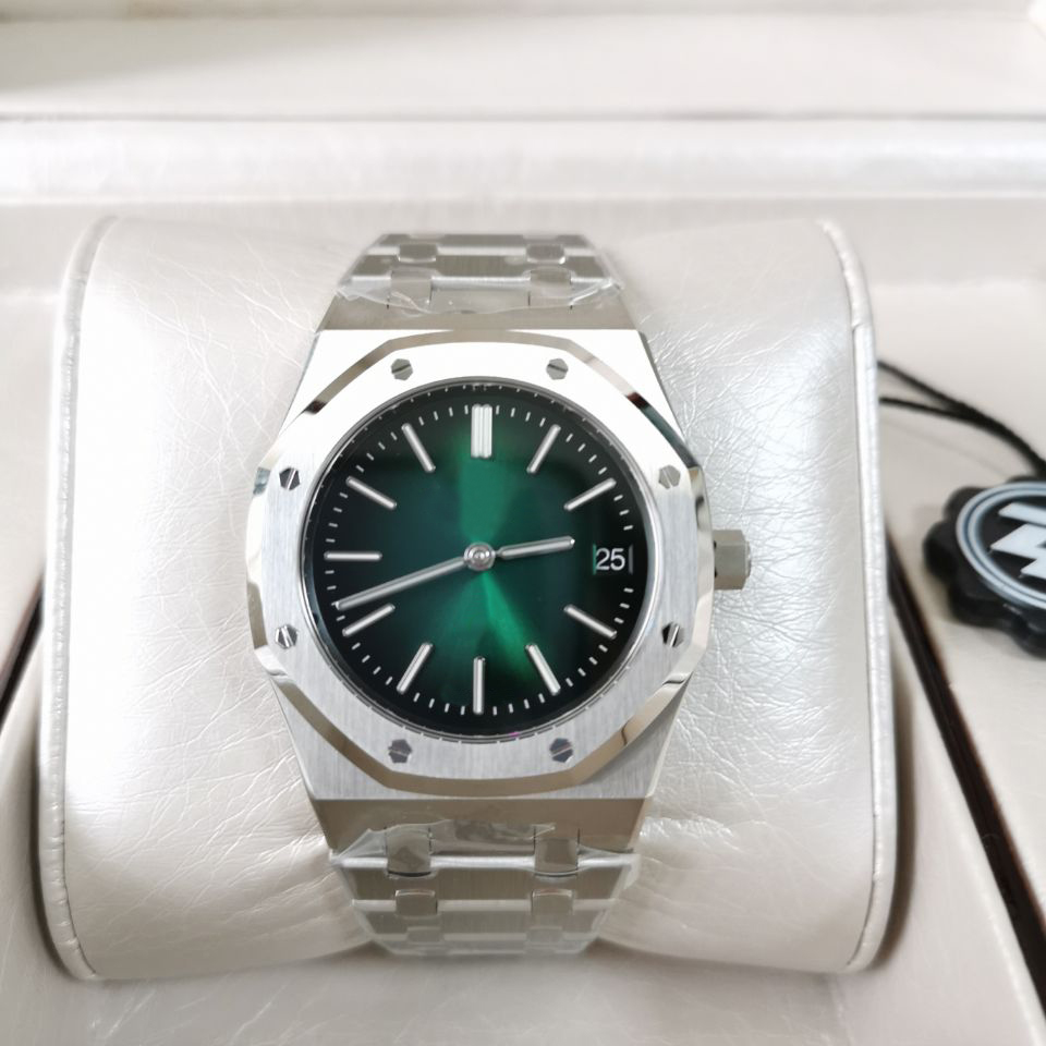 ZF Factory Watch Wristwatches Unisex Blue 39mmx8.5mm V5 Jumbo Extra-thin 15202 15202ST 904L Steel waterproof Cal.2121 Movement Mechanical Automatic Mens Watches