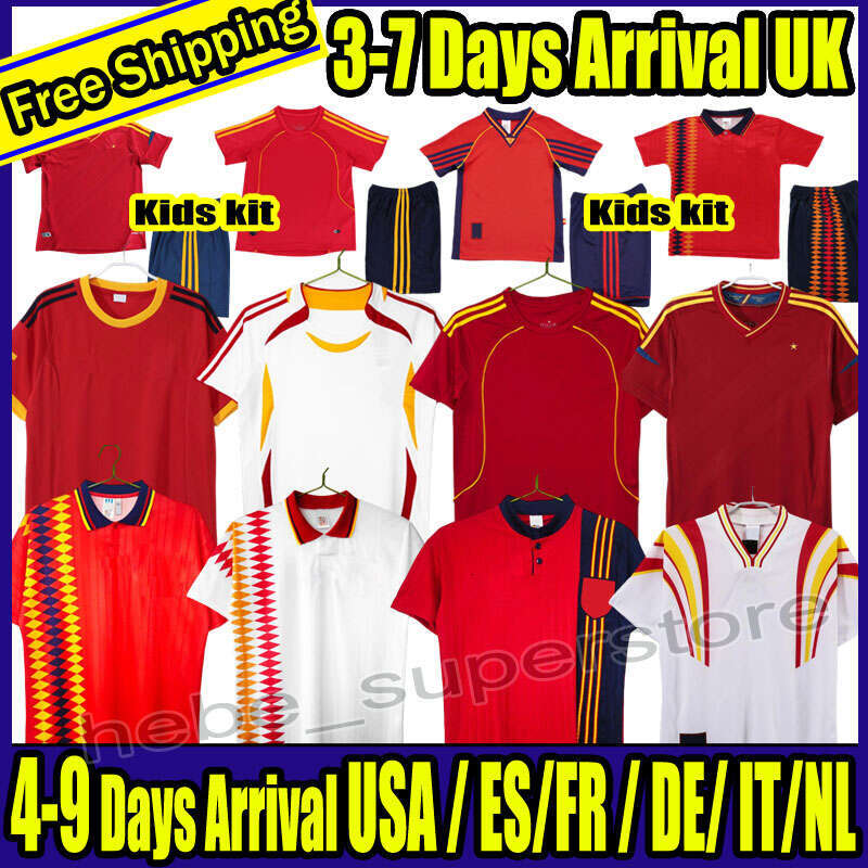 Retro classic 2010 Spain soccer Jerseys 1994 1996 98 2000 02 08 10 12 14 18 20 22 Camiseta TORRES RAUL XAVI Hierro LUIS ENRIQUE CASILLAS ALONSO Guerrero PUYOL PIQUE