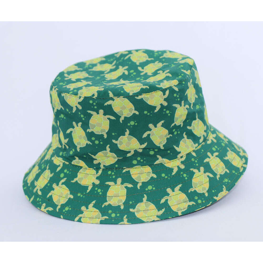 Adult mountaineering hat for men and women; paradise bird full-piece printed bucket hat; digital printed fisherman's hat; little turtle L260119