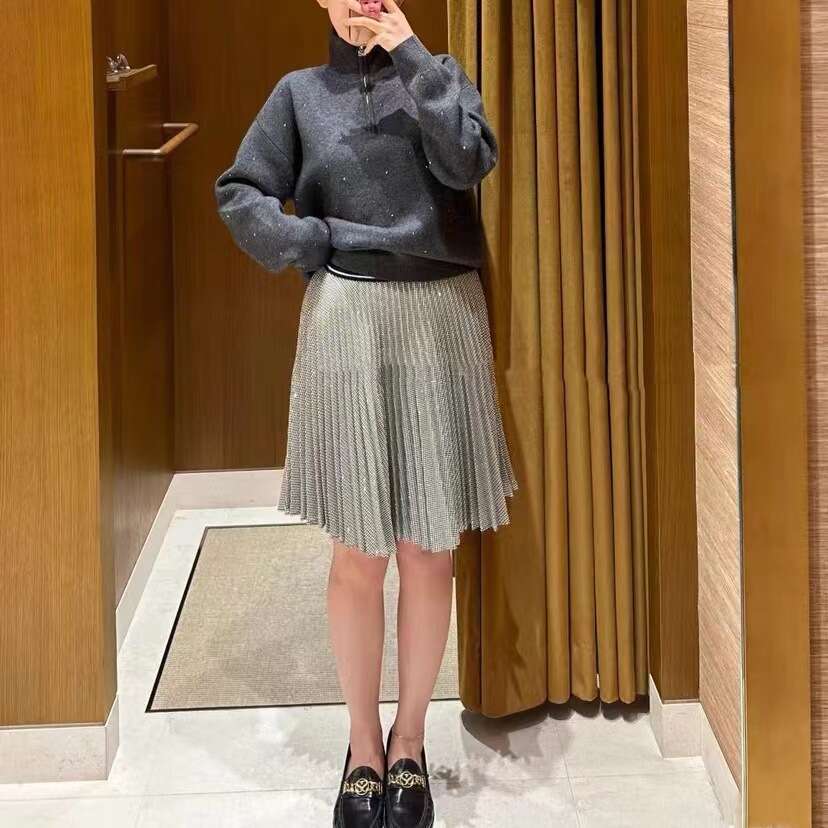 Fadan S Home 2026 Autumn Winter New Commuter High Neck Pullover Knitted Top for Women