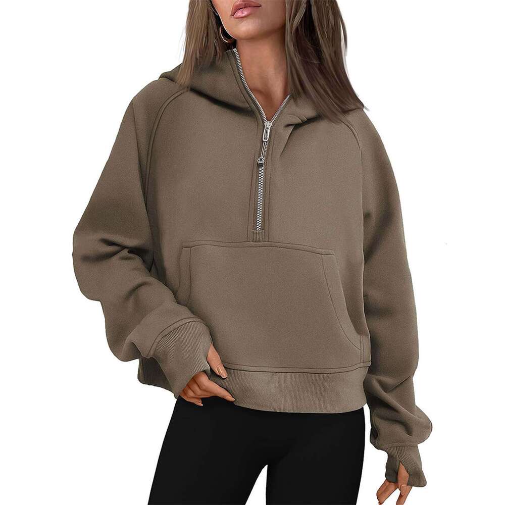 2025 Wish hot selling thick hoodie top cross-border foreign trade women's clothing European and American style autumn and winter new item hooded 