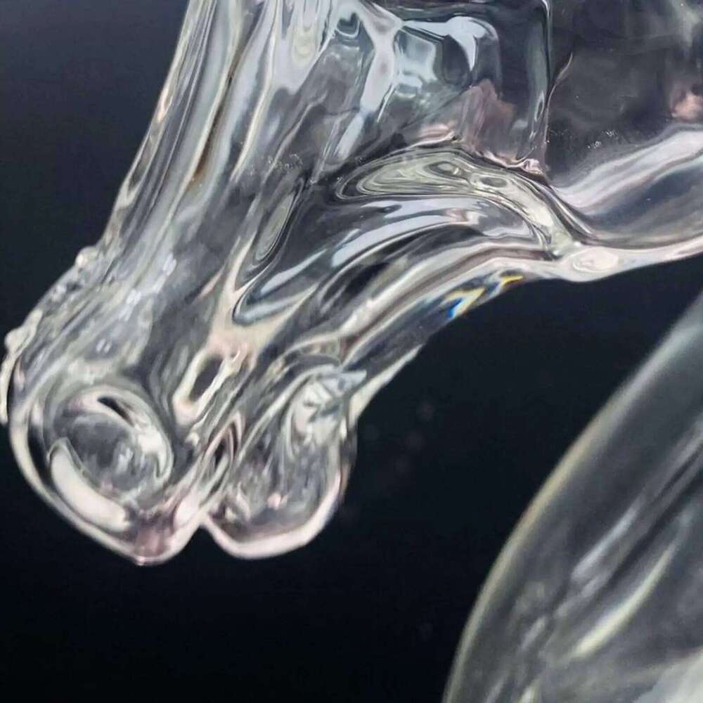 Engraved Horse Head Shape Glass Decanter Bourbon Brandy Unique Liquor Bottle Gift for Whiskey Lovers