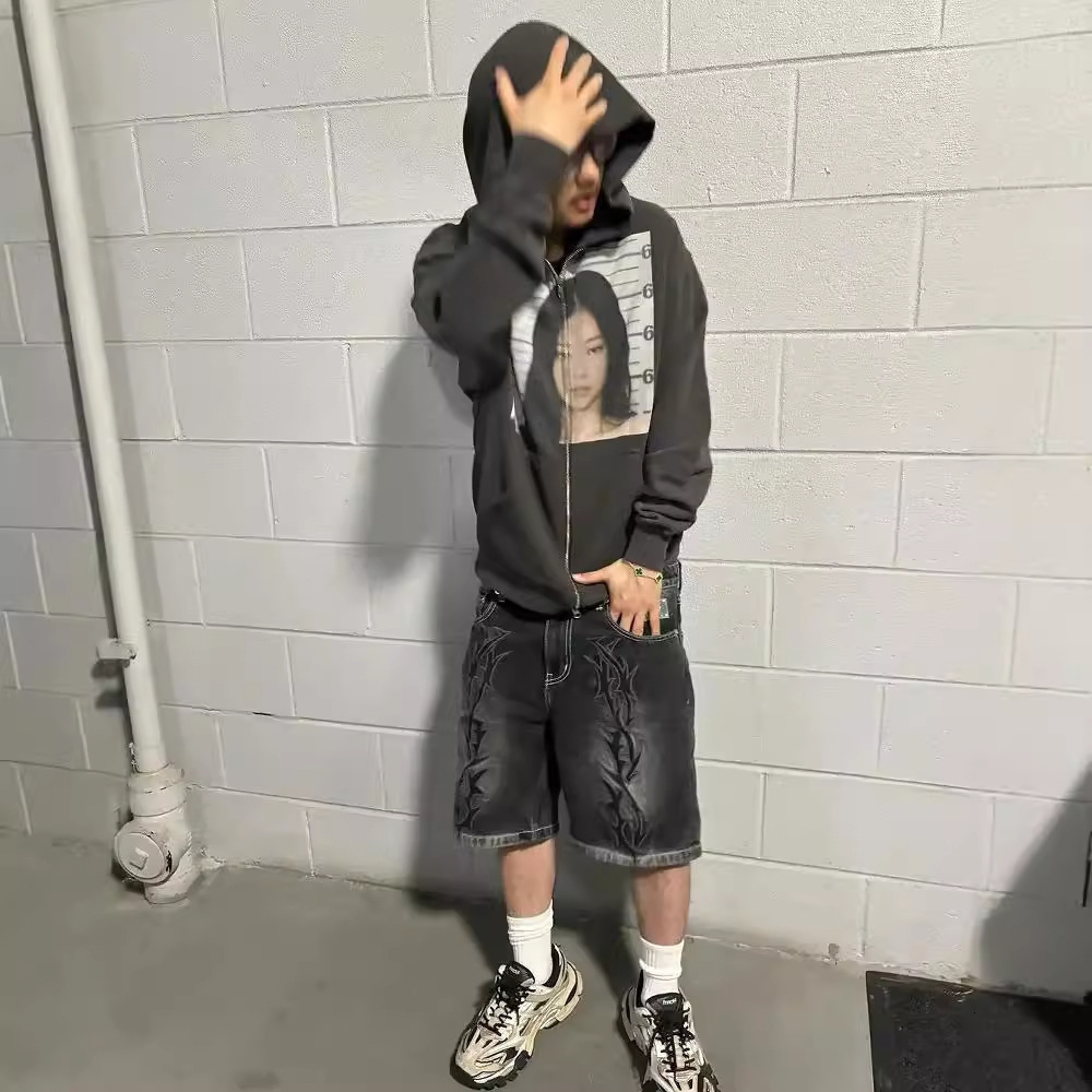 Y2K fashion patch embroidery sports hiphop hoodie street retro highquality couple casual daily versatile long sleeved hoodie 250922