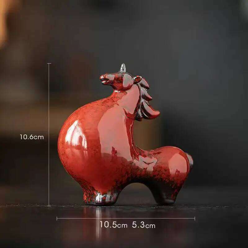 Ornament Horse Ceramic Internet Famous Decor For Home Living Room Foyer TV Cabinet Wine Cabinet