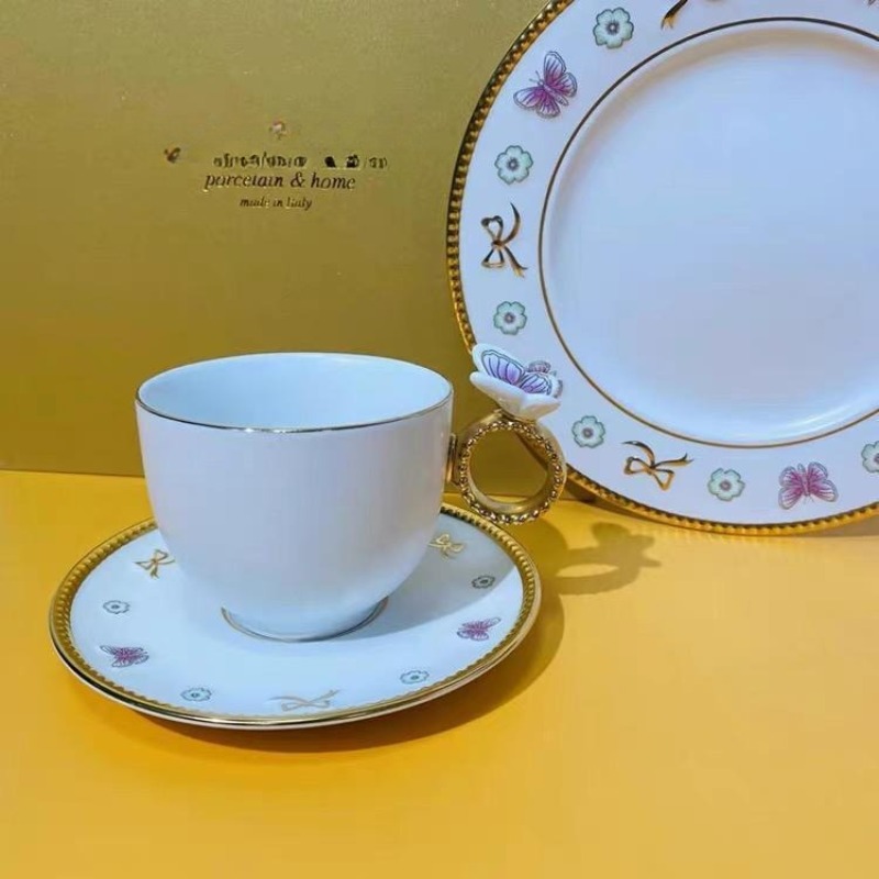 Creativity Bone China Set, High-end Afternoon Tea, European-style Coffee Cup, High-value Household Exquisite Ceramic Tea Cup, British Light Luxury