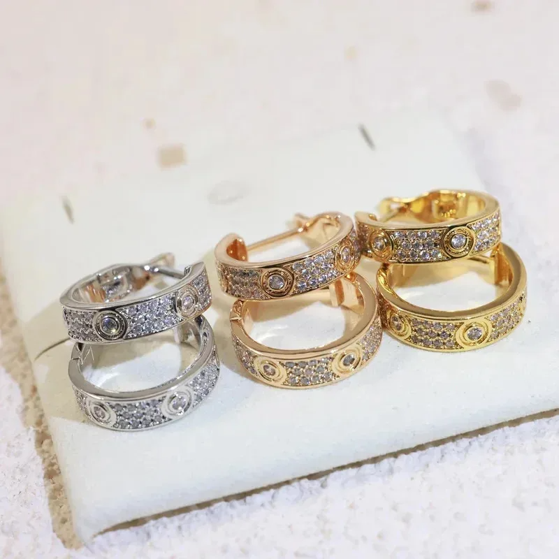 Earrings Designer luxury earring gold Small Circle for Women New Hot Selling High End Elegant Simple Hoop Earrings Clips Ear Jewelry