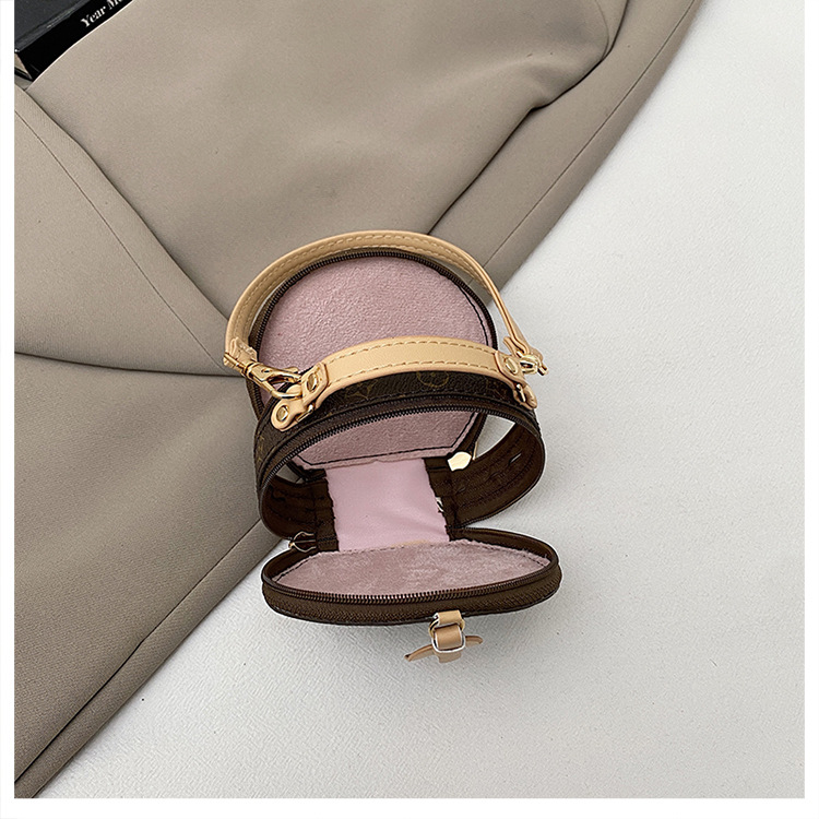 2026 New Collection Fashion Print Elegant Handbag Simple Commuting Stylish Circle Bag Light Luxury Versatile Coin Purse Available in Various Colors