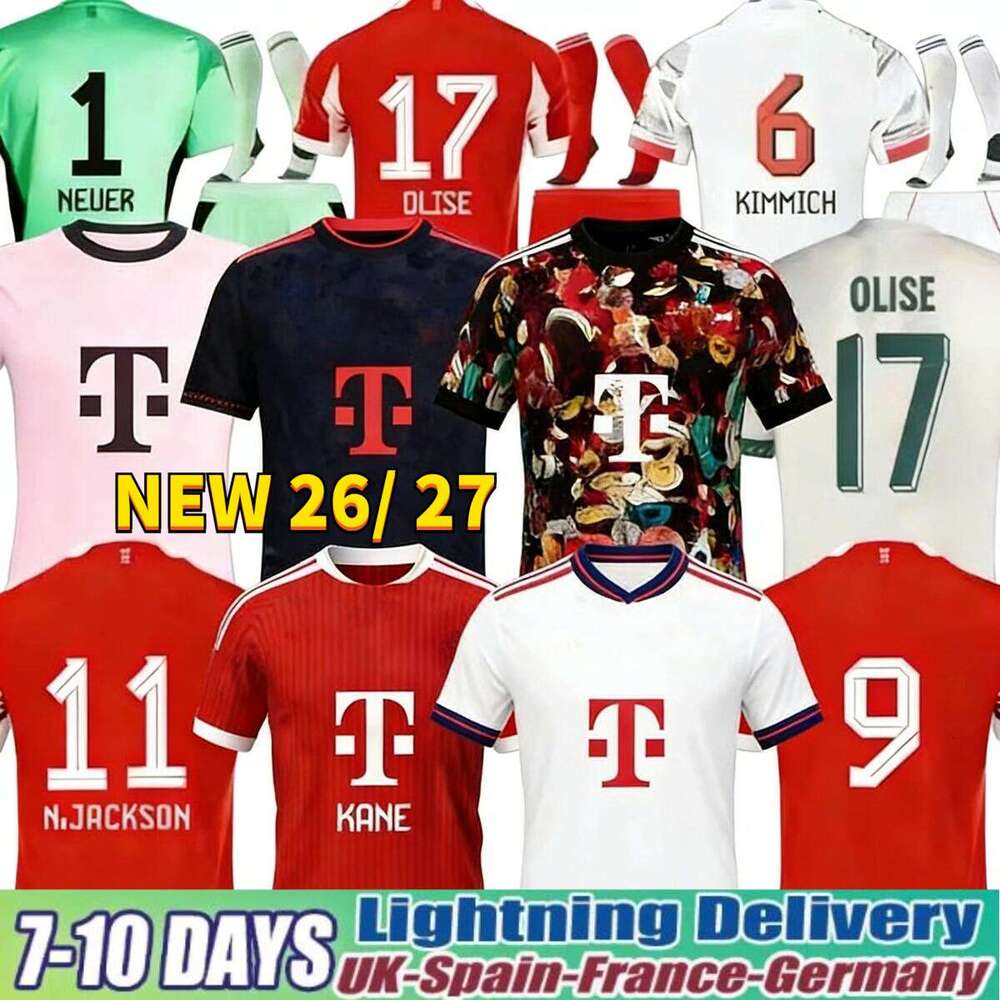 Bayern Munich25 26 Kane Luis Diaz 26 27 Bayern Soccer Jerseys OLISE 2026 Football Shirt Kingsley Coman Musiala Kimmich Kit Kids Oktoberfest Trikot Munich Jersey Top