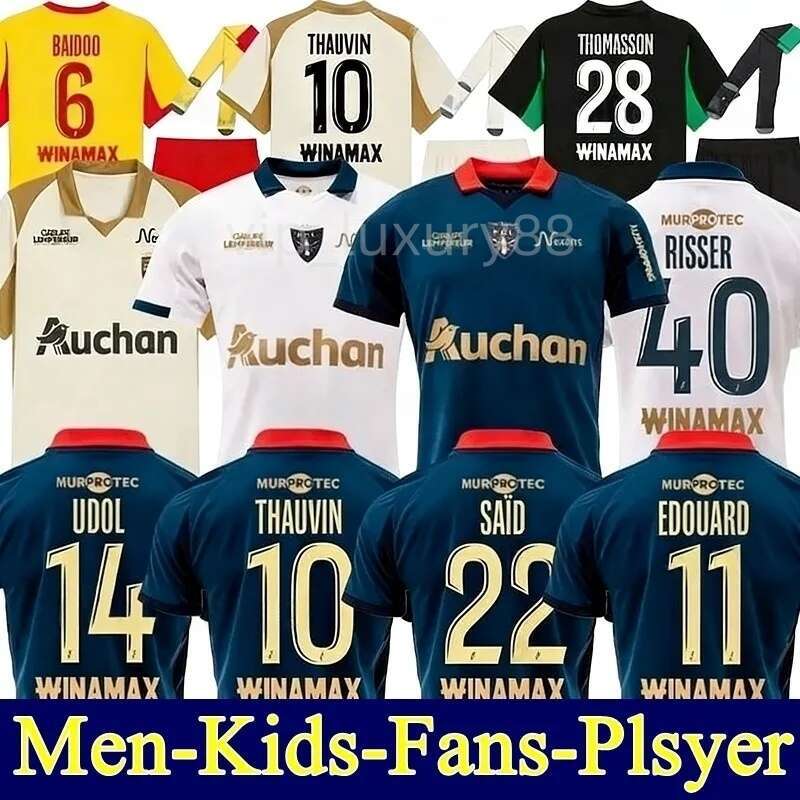 Maillot RC Lens 25 26 Soccer Jerseys Home Away Saint-Barbe Special EL AYNAOUI KAKUTA FULGINI DIOUF SPIERINGS GANAGO SOTOCA WAHI Football Shirt 2025 2026 Kids