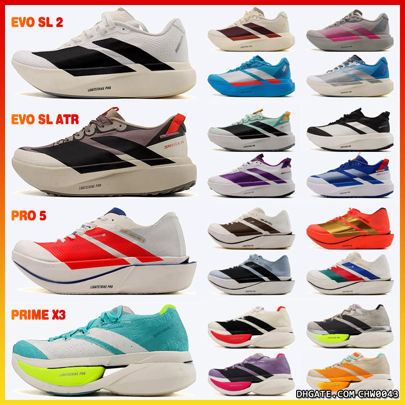 2026 Zero Por 5 4 Designer Running Shoes Prime X 3.0 Strung Built-in Carbon Fiber Trainers Evo SL Atr Men Women Evo SL 2 Sneakers Chaussure Sports Shoes Us4-us12.5 Size 36-47